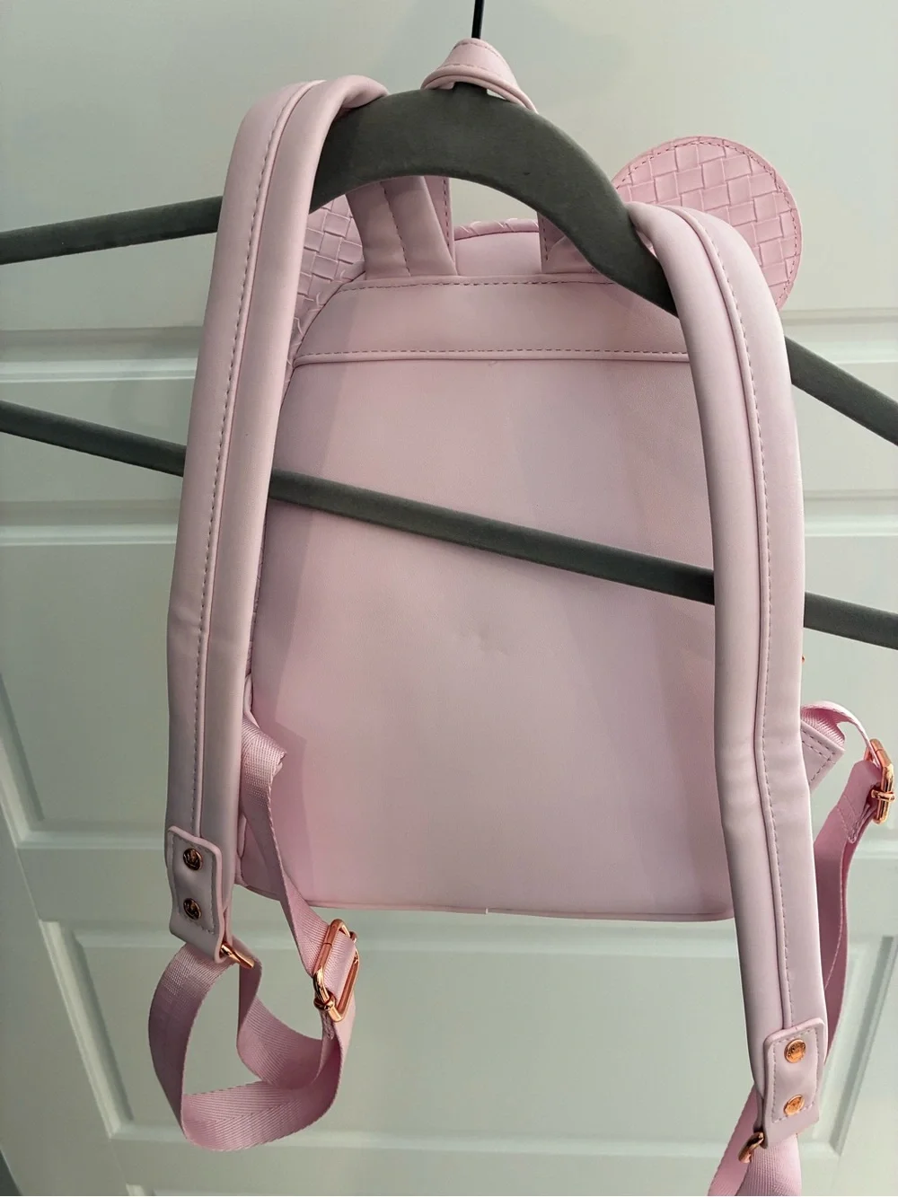 Loungefly Pink Woven Disney Backpack
